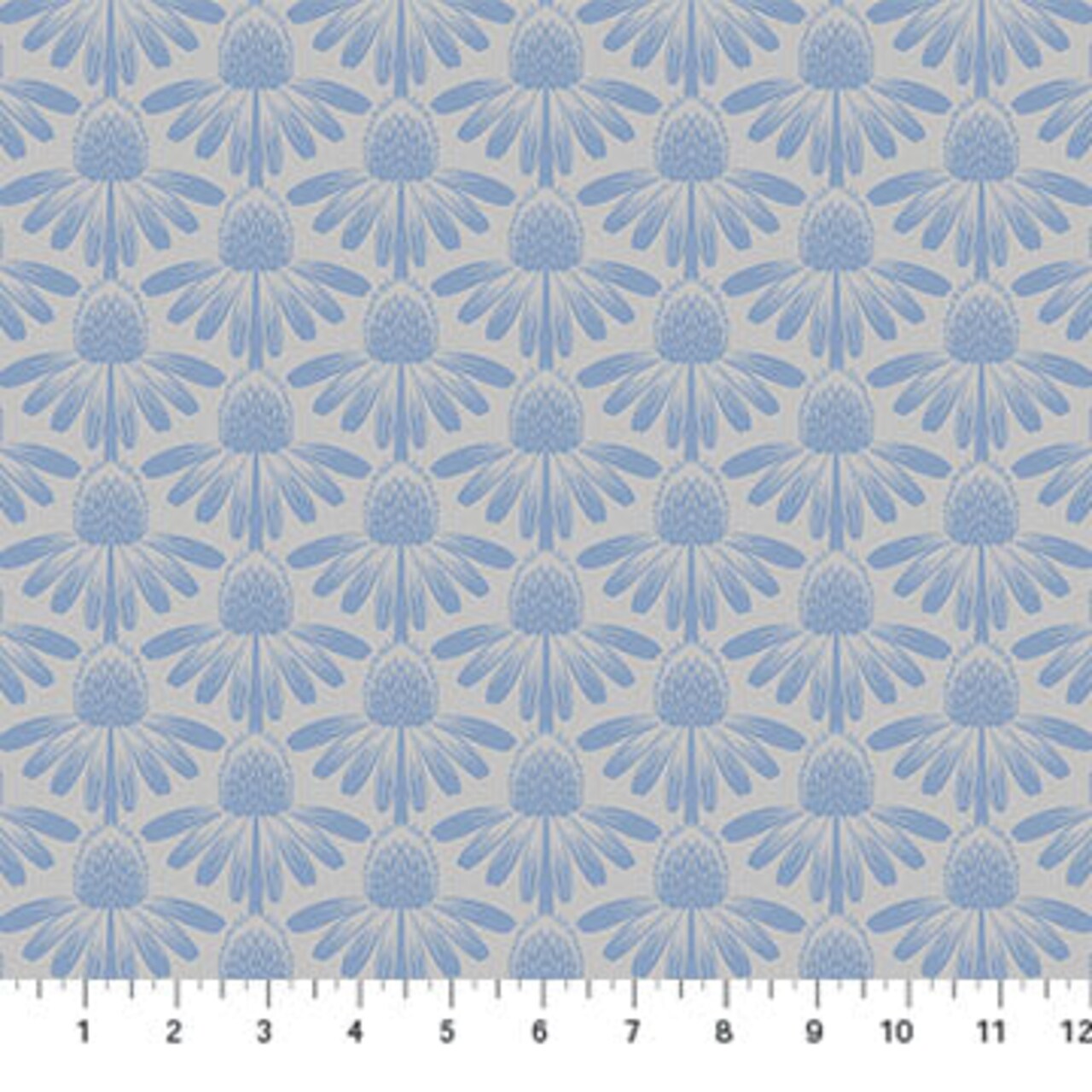 Fabric Northcott Anna Maria Sky Coneflower Indelible by the Quarter Yard AMT1001-90V